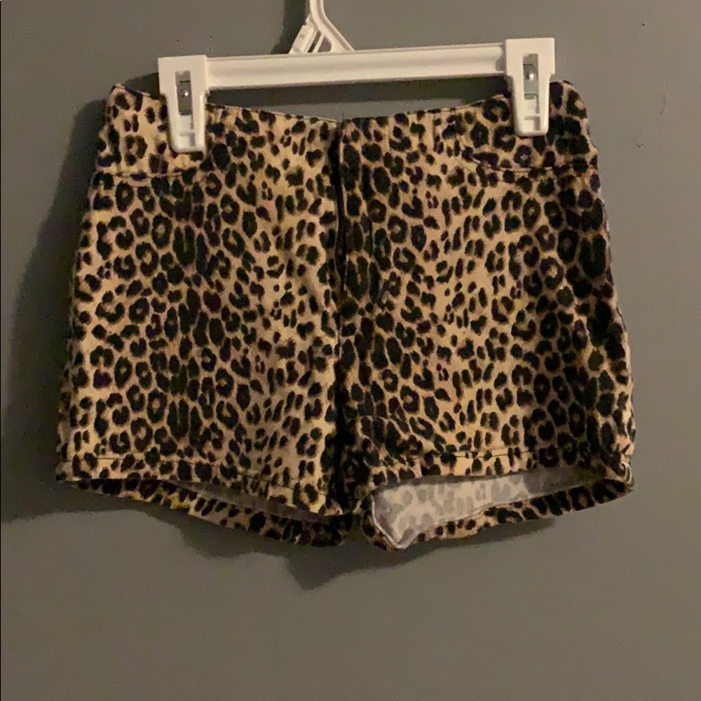 Leopard print shorts